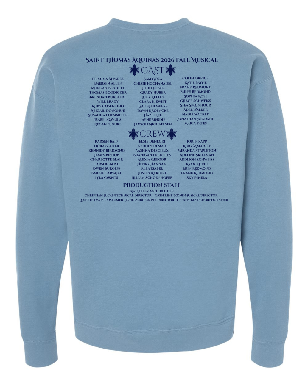 Frozen the Musical Logo Crewneck